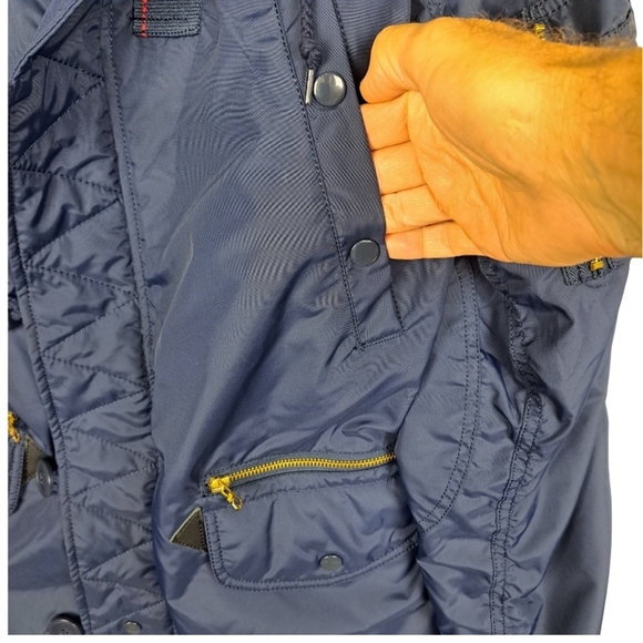 NWOT Alpha N-3B Ambrose Parka Jacket Men's Size S Navy Blue - Picture 7 of 12